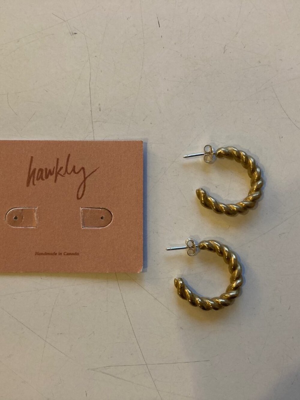 Spiral Hoop Earrings - Like New